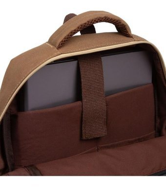 Paqpa Qp Maderia Laptop Bölmeli Qp100304 Erkek Sırt Çantası Açık Kahverengi