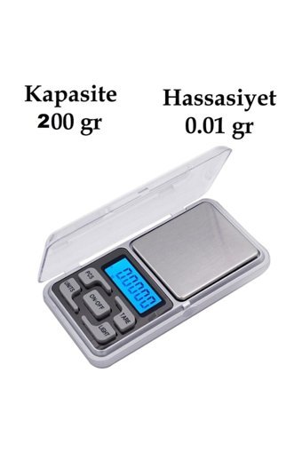 Bestka 80887 Dijital Hassas Hazneli 200 gr Mutfak Tartısı