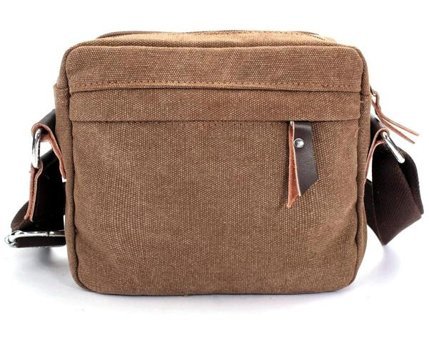 Generic Vintage Kanvas Crossbody Klasik Siyah Erkek Sırt Çantası