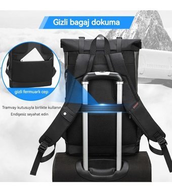 Wyanet Hespero Dış Mekan Su Geçirmez Gri Erkek Sırt Çantası