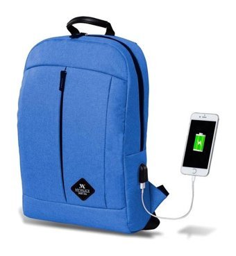 My Valice Smart Bag Galaxy Usb Şarj Girli Notebook Mavi Erkek Sırt Çantası