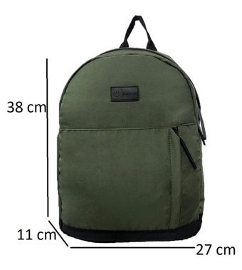 Bagslab Haki Su Geçirmez Kumaş 1029 Erkek Sırt Çantası
