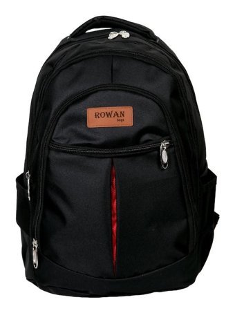 Rowan Siyah Laptop Bölmeli İçi Komple Astarlı Siyah Erkek Sırt Çantası