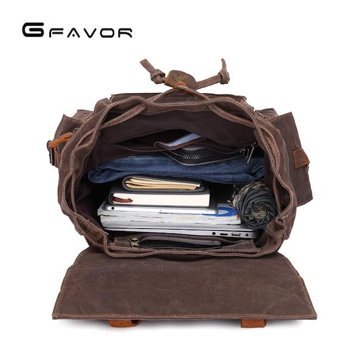 Gfavor 5358 Mumlu Kanvas Gündelik Sarı Erkek Sırt Çantası