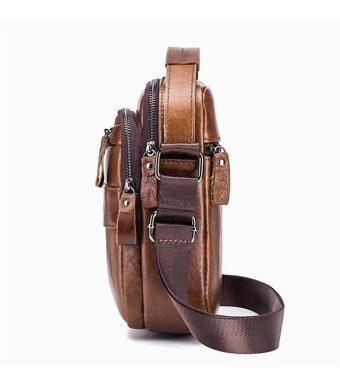 Sımıcg Deri Crossbody Kahverengi Erkek Sırt Çantası