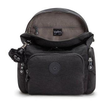 Kipling City Zip Mini Küçük Boy Siyah Black Noır Kadın Sırt Çantası