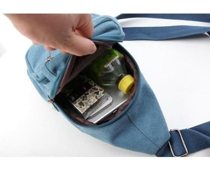 Generic Yeni Ve Kadın Kanvas Crossbody Çapraz Erkek Sırt Çantası Çok Renkli