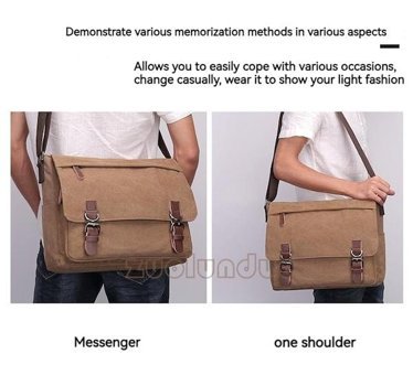 Zuolunduo Moda Çapraz Mavi Erkek Sırt Çantası
