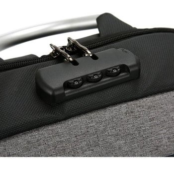 Generic Hırzlığa Karşı Portföyü Usb Kilidi Petek Siyah Erkek Sırt Çantası