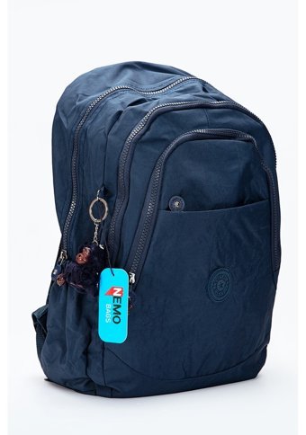 Nemo Bags Lacivert Krinkıl Su Geçirmez Lacivert Kadın Sırt Çantası