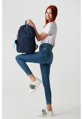 Nemo Bags Lacivert Krinkıl Su Geçirmez Lacivert Kadın Sırt Çantası