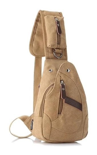 Generic Kanvas Kore Crossbody Erkek Sırt Çantası Çok Renkli