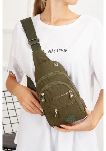 Bizoon Su Geçirmez Krinkl Kumaş Bodybag Çapraz 1035 Mor Kadın Sırt Çantası