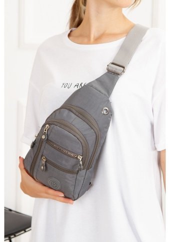 Bizoon Su Geçirmez Krinkl Kumaş Bodybag Çapraz 1035 Mor Kadın Sırt Çantası