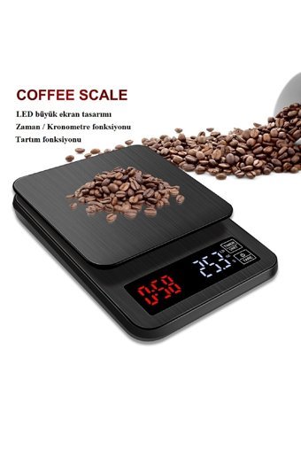Hubbychef Dijital Hassas Hazneli 3kg Mutfak Tartısı