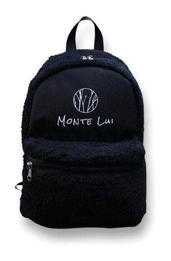 Generic Monte Lui Mnt3637 Peluş Siyah Kadın Sırt Çantası