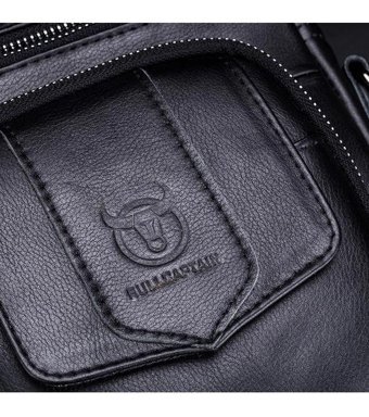Generic Kanvas Açık Seyahat Yürüyüş Crossbody Siyah Erkek Sırt Çantası