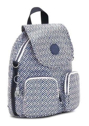 Kipling Firefly Up Urban Chevron Kı7452 Beyaz Mavi Kadın Sırt Çantası