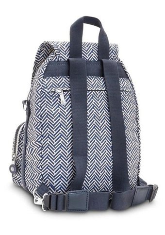 Kipling Firefly Up Urban Chevron Kı7452 Beyaz Mavi Kadın Sırt Çantası