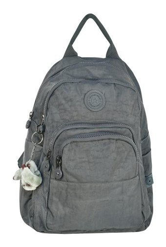 Urban Polo Gri Su Geçirmez Krınkıl Kumaş El Kadın Sırt Çantası