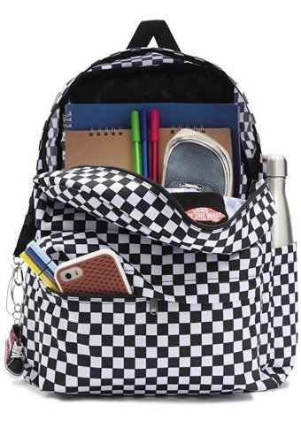 Vans Mn Old Skool Check Backpack Damalı Siyah Erkek Sırt Çantası