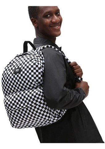 Vans Mn Old Skool Check Backpack Damalı Siyah Erkek Sırt Çantası
