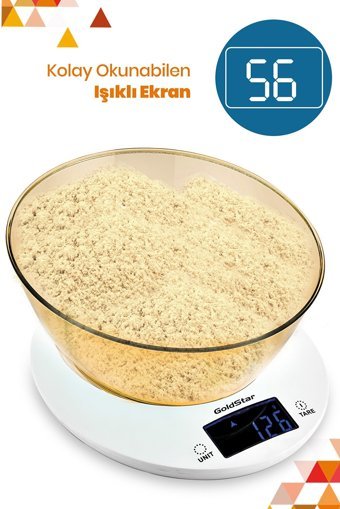 GoldMaster ST-7103 Dijital Hassas Hazneli 5 kg Mutfak Tartısı