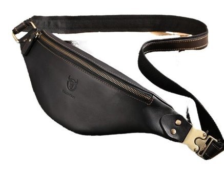 Bull Captan Hakiki Deri Crossbody Siyah Erkek Sırt Çantası