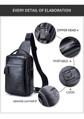 Bull Captan Günlük Crossbody Siyah Erkek Sırt Çantası