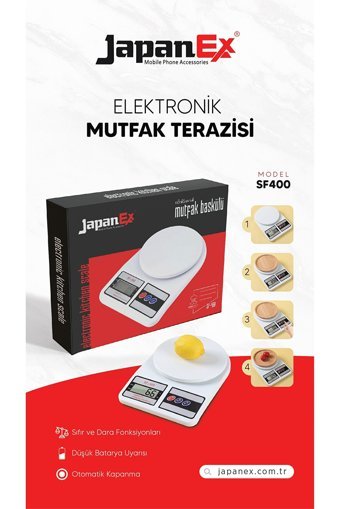 Japanex SF-400 Dijital Hassas Hazneli 10 kg Mutfak Tartısı