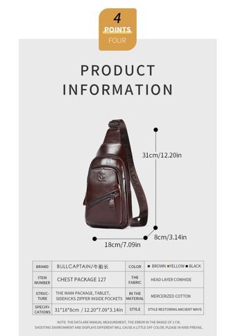 Bull Captan Usb Şarjlı Crossbody Turuncu Erkek Sırt Çantası