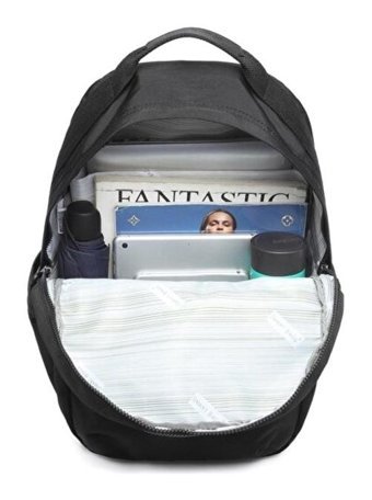 Smart Bags Büyük Boy Krinkıl Kumaş 3182 Siyah Kadın Sırt Çantası