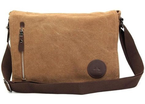 Generic Vintage Kanvas Seyahat Satchel F Siyah Erkek Sırt Çantası