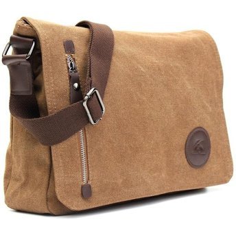 Generic Vintage Kanvas Seyahat Satchel F Siyah Erkek Sırt Çantası
