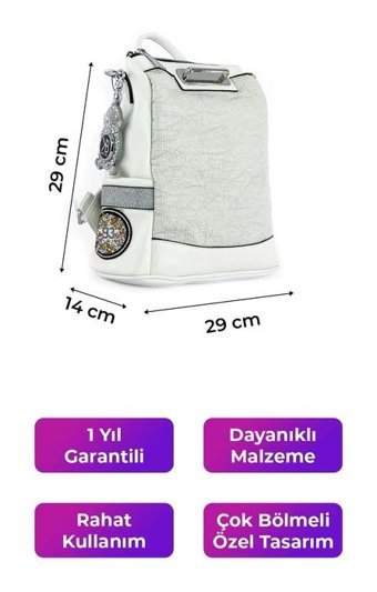 Kriste Bell Beyaz 26449 Kadın Sırt Çantası