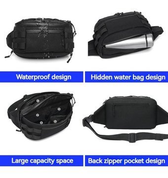 Ozuko 9340 Gündelik Crossbody Kamuflaj Erkek Haki Sırt Çantası