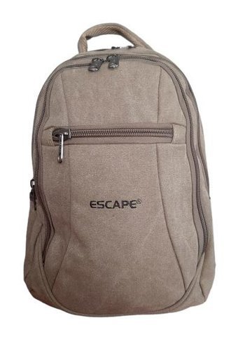 Escape 307 Uni Kanvas Kumaş Laptop Bölmeli Outdoor Erkek Haki Sırt Çantası