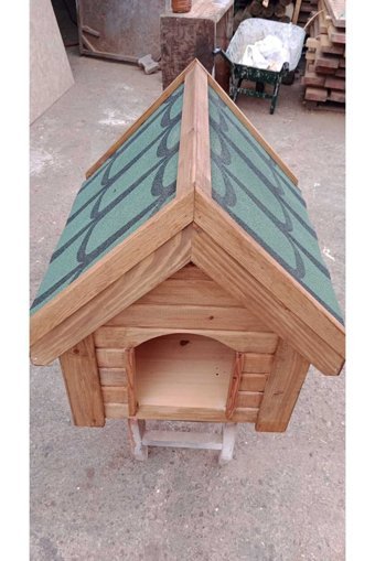 Zeren Home Dış Mekan Ahşap Köpek Kulubesi