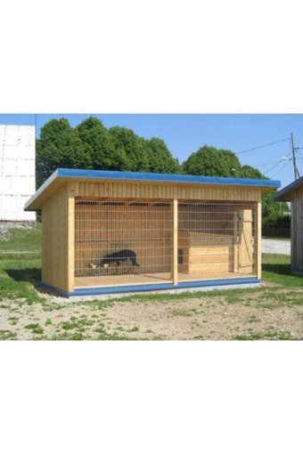 Latanwood KPK20 Çitli Dış Mekan Ahşap Köpek Kulubesi