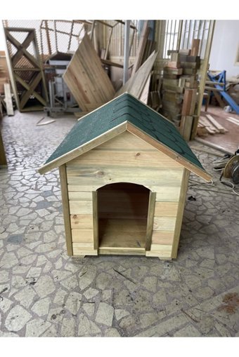 Korun Ahşap M Dış Mekan Ahşap Köpek Kulubesi