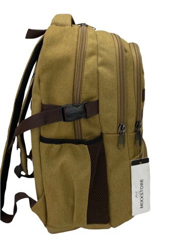 Msmixxstore Kanvas Kumaş Camel Büyük Boy Lüks Seyahat Erkek Sırt Çantası