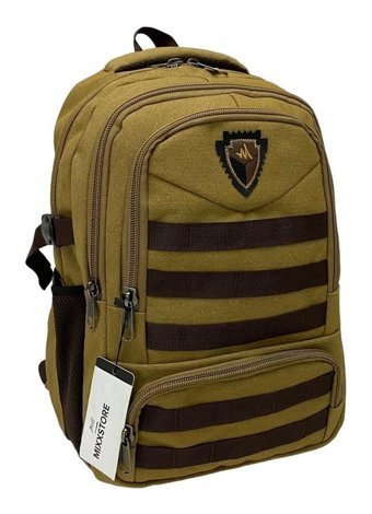 Msmixxstore Kanvas Kumaş Camel Büyük Boy Lüks Seyahat Erkek Sırt Çantası