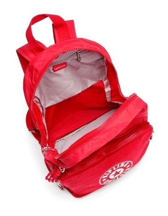 Kipling Classic Niman Fold Küçük Boy Kırmızı Lıvely Kırmızı Kadın Sırt Çantası