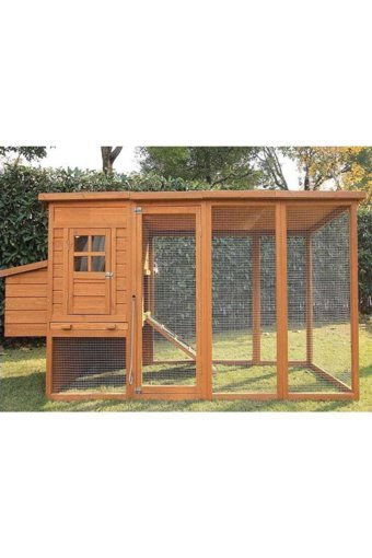 Latanwood KPK34 Çitli Dış Mekan Ahşap Köpek Kulubesi