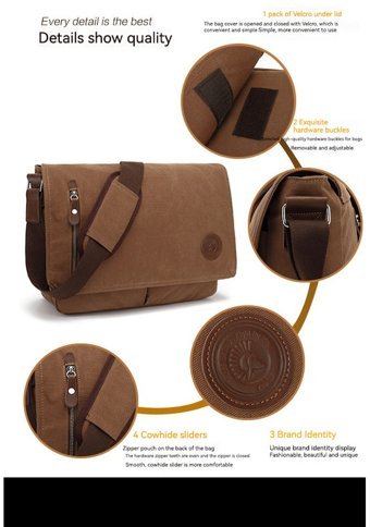 Augur 85011 Moda Çapraz Kahve Kahverengi Erkek Sırt Çantası