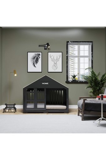 My Wood Home 1002 Ev İçi Ahşap Köpek Kulubesi