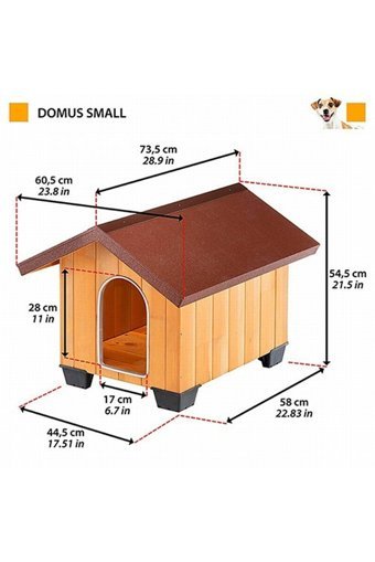 Ferplast Domus Small Dış Mekan Ahşap Köpek Kulubesi