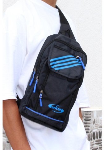 Bluefeet Svt Mk10 Su Geçirmez Kanvas Body Bag Siyah Erkek Sırt Çantası