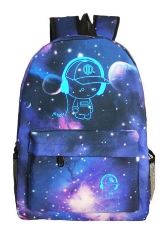Eternal Luck Galaxy Anime Aydınlık Kadın Sırt Çantası