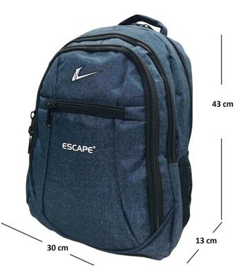 Necati 15.6 İnç Laptop Bölmeli Kumaş Lacivert678 Erkek Sırt Çantası